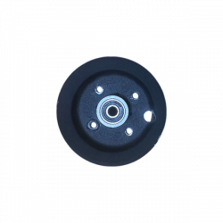 Llanta Delantera Aluminio Negra – Antipinchazos 6"