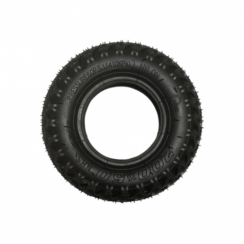 Pneu 200mm / 8 Pouces Off-Road à Crampons Noir