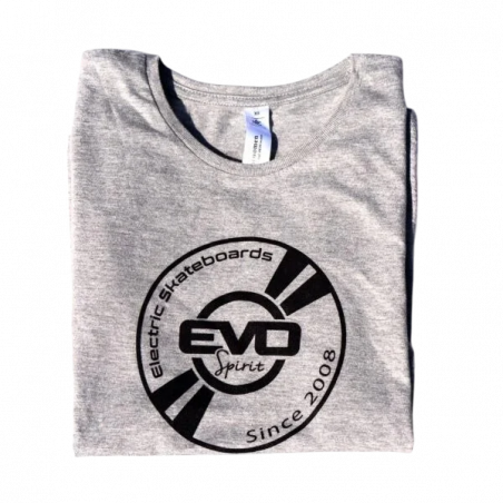 Grey T-Shirt with Evo-Spirit Logo