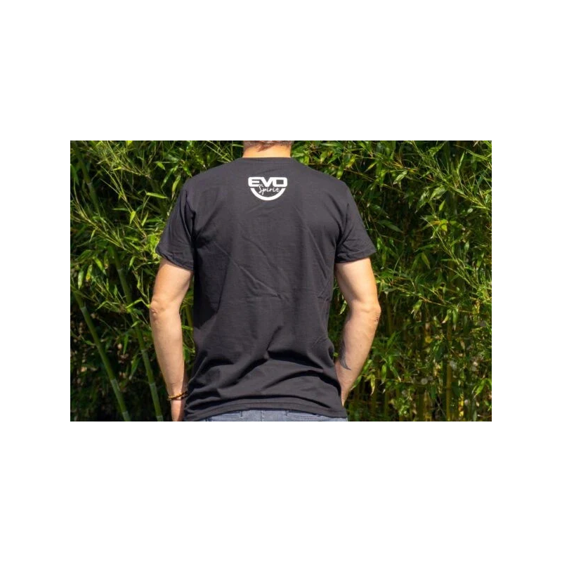 T-Shirt Negro avec Logo Evo-Spirit