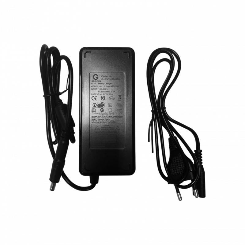 Chargeur 2A - 42V - Prise DC 2.5 pour Skateboard électrique Evo-Spirit