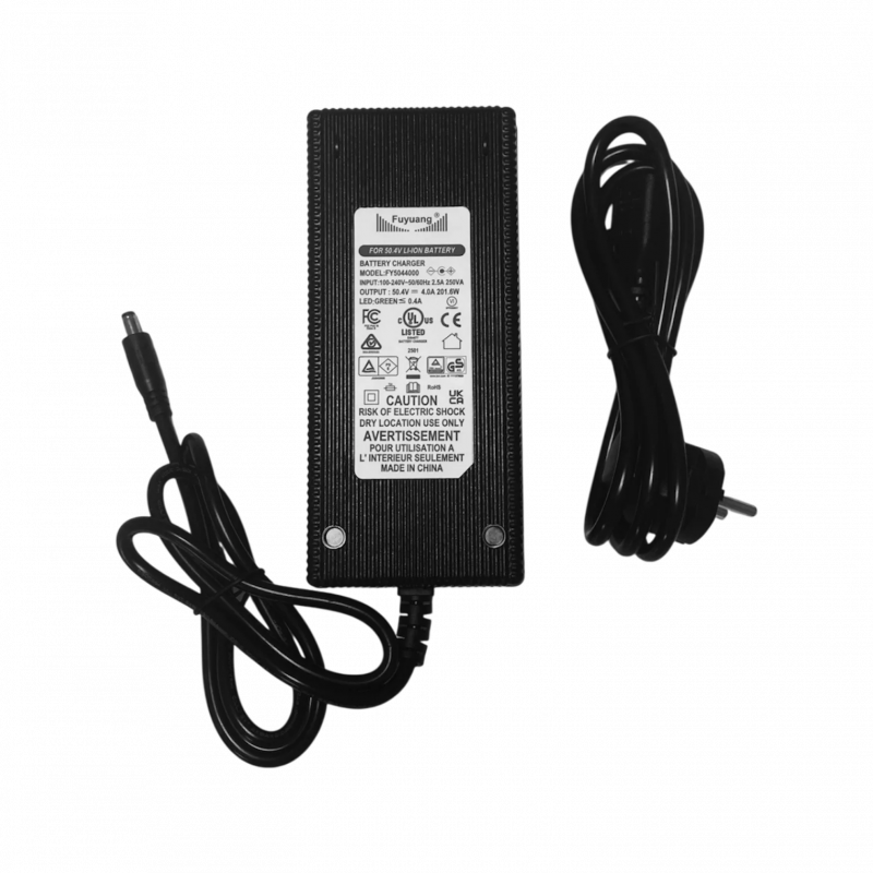 Chargeur 4A - 50,4V pour Skateboard électrique Xplorer V2 - Evo-Spirit