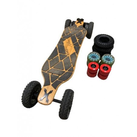 Skate elétrico Xplorer V1 avec kit de roues supplémentaires