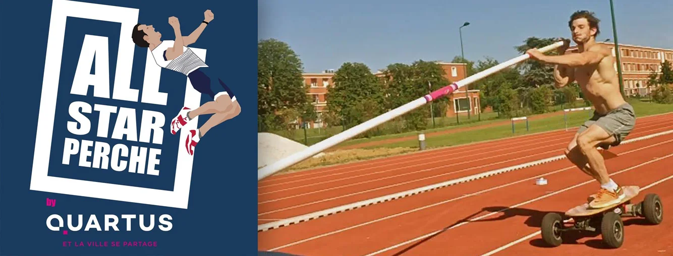 Baptiste Boirie polsstokhoogtesprong met de Cross1000 Evo-Spirit