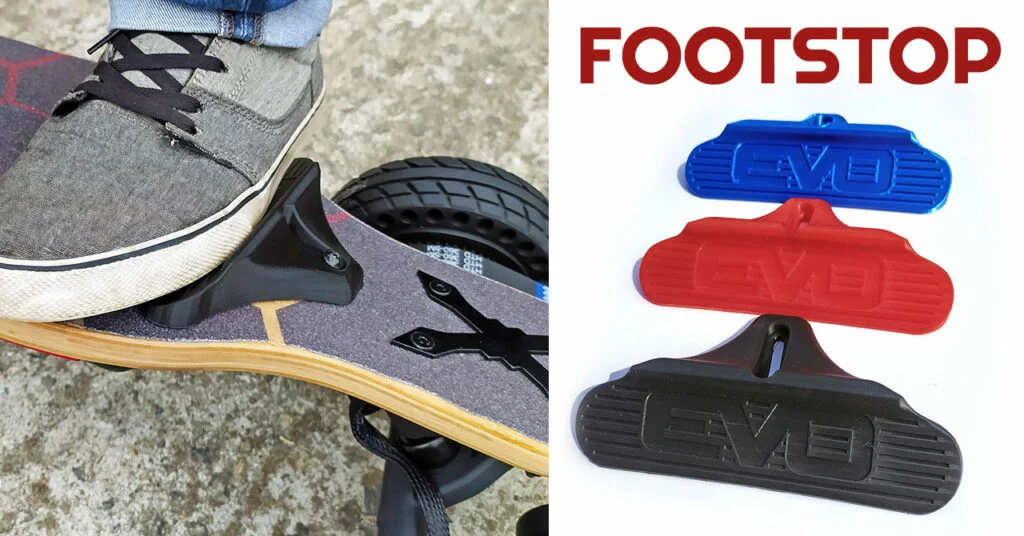 Footstop für elektrisches Skateboard bietet Sicherheit und Stabilität