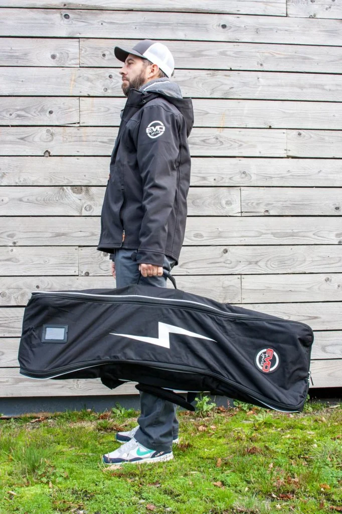 Electric skateboard carry bag view 2