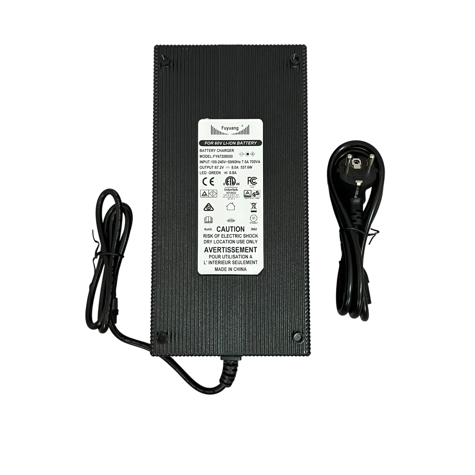 Cargador 8A - 67,2V - 16S - Carga Rápida