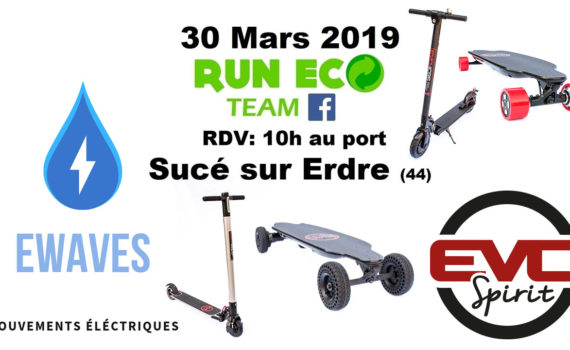 skates et trottinettes électriques avec Ewaves et la Run Eco