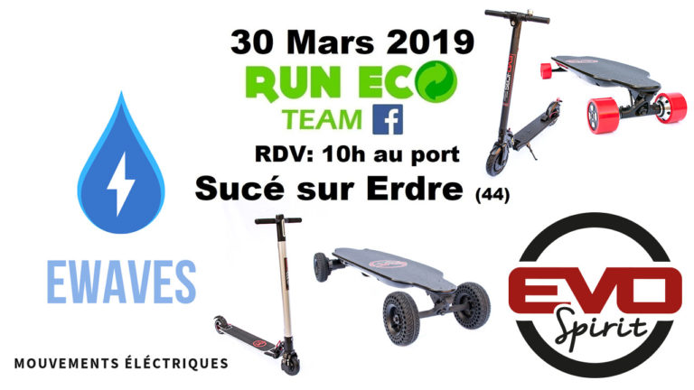 skates et trottinettes électriques avec Ewaves et la Run Eco