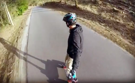1er ride en skate électrique