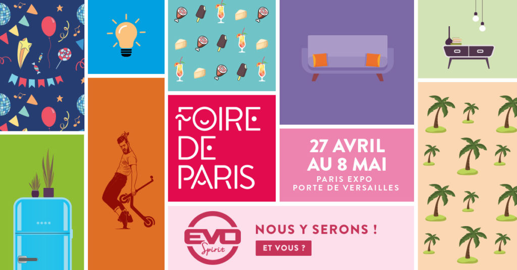 Evo-spirit-à-la-foire-de-Paris-2019-skate-et-trottinette-électriques