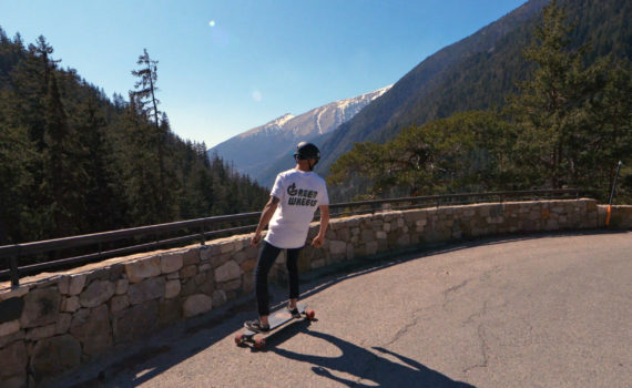 Skate-electrique-longboard-curve-V3-evo-spirit - Green-wheels _ gomovieprod