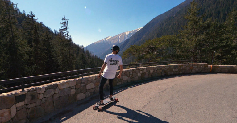 Skate-electrique-longboard-curve-V3-evo-spirit - Green-wheels _ gomovieprod