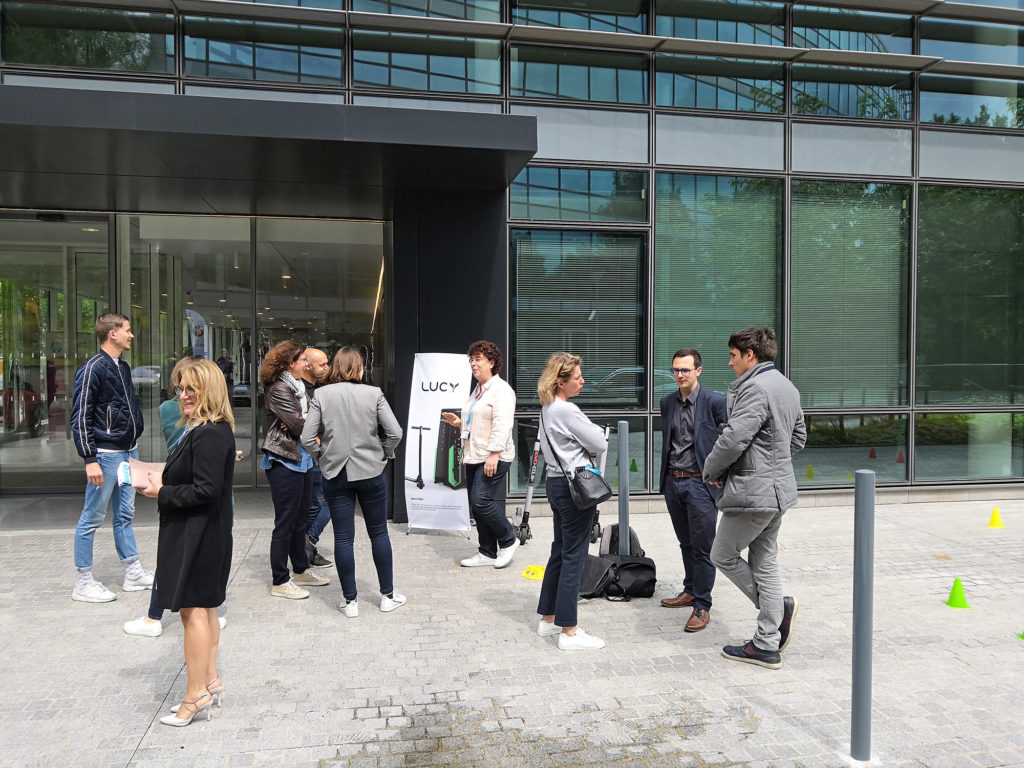 trottinettes électriques Evo-Spirit chez HP France grâce à Lucy