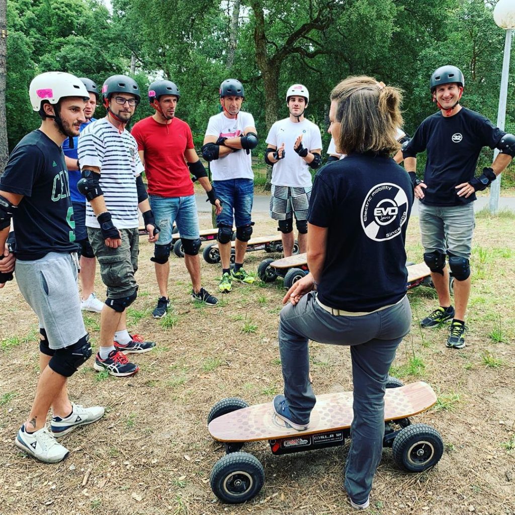 balade guidée en skate électrique tout terrain