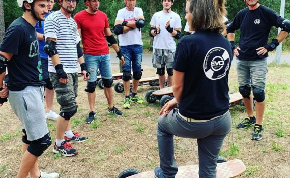 balade guidée en skate électrique tout terrain