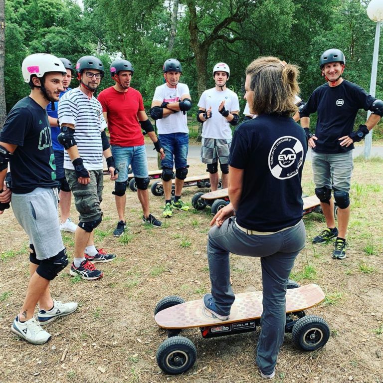 balade guidée en skate électrique tout terrain