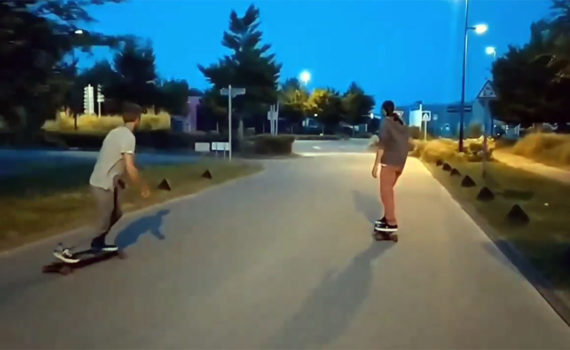 Vidéo Team Auray en skate électrique
