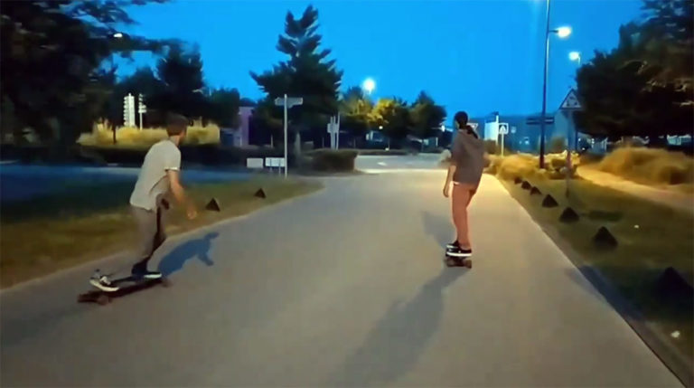 Vidéo Team Auray en skate électrique