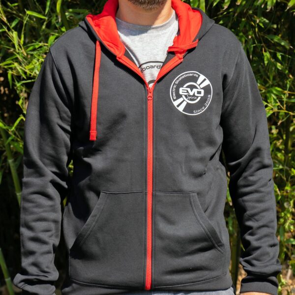 veste zippée skate electrique.